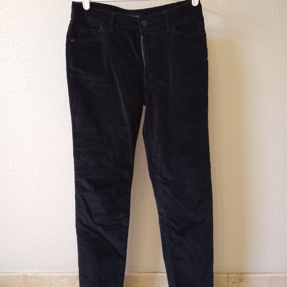 Black 'velvet' skinny pants